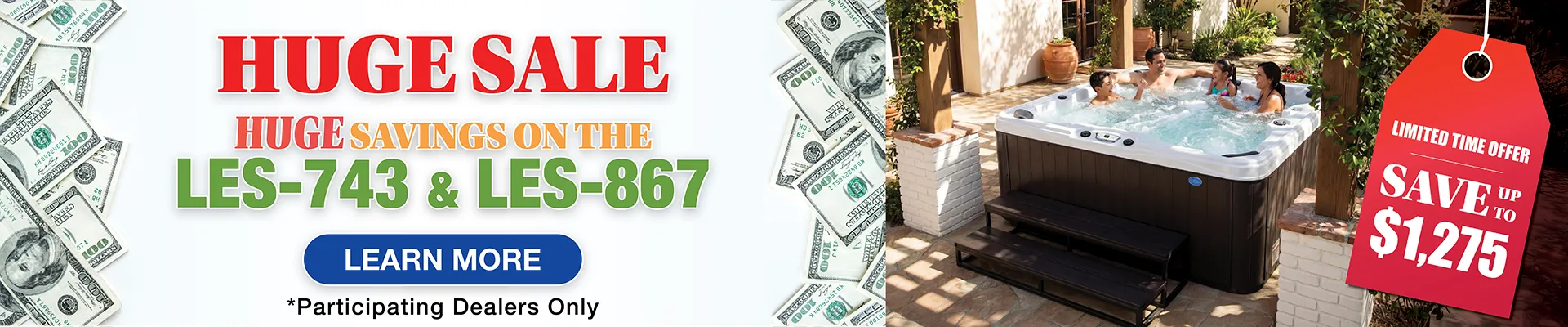 Calspas hot tub being used in a family setting - Jefferson